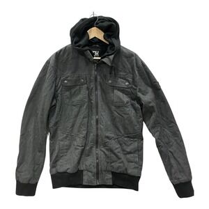 Fox Racing Utility Jacket Men's Large Hoodie Rugged Heavyweight Zip Up Gray L